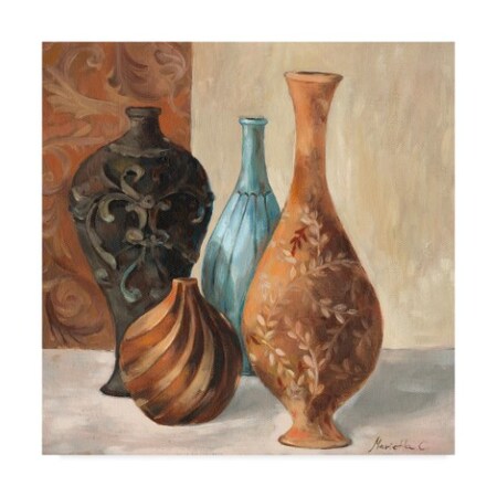 Trademark Fine Art Marietta Cohen 'Spa Vases I' Canvas Art, 35x35 WAG02958-C3535GG